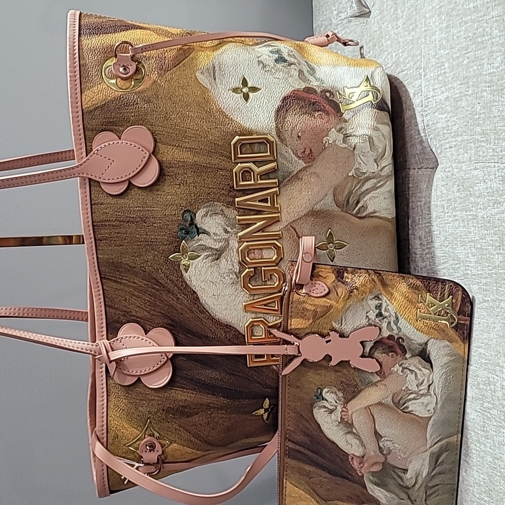 Louis Vuitton Fragonard Limited Edition Neverfull Artistic Tote Bag Set - - Picture 2 of 16